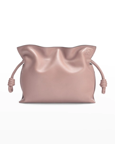 Loewe Flamenco Mini Napa Drawstring Clutch Bag In Pink