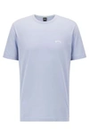 Hugo Boss Mens Boss Tee Curved T Shirt - Atterley In Light Blue