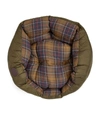 BARBOUR QUILTED TARTAN DOG BED (64CM),16224154