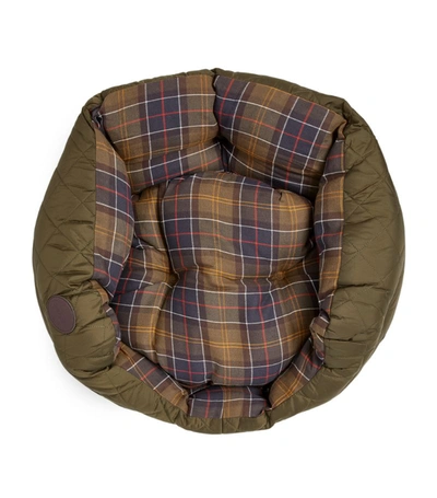 Barbour Quilted Tartan Dog Bed (64cm)