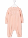 FENDI EMBROIDERED-LOGO ROMPER