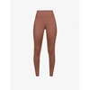 Girlfriend Collective Compression High-rise Stretch-recycled Polyester Leggings In Storm