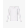 Hanro Merino Wool And Silk-blend Jersey Top In 1397 Lilac