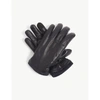 Hestra John Logo-embossed Leather Gloves In Navy