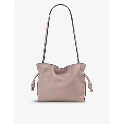 Loewe Womens Dark Blush Flamenco Mini Leather Clutch Bag In Dark Blush