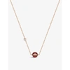 PIAGET PIAGET WOMEN'S ROSE GOLD POSSESSION 18CT ROSE-GOLD, 0.05CT DIAMOND AND CARNELIAN PENDANT NECKLACE,50744382