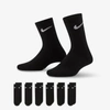 Nike Dri-fit Little Kids' Crew Socks (6 Pairs) In Black