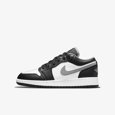 Jordan Air  1 Low Big Kids' Shoes In Black,white,particle Grey