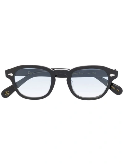 Lesca Square-frame Glasses In Schwarz