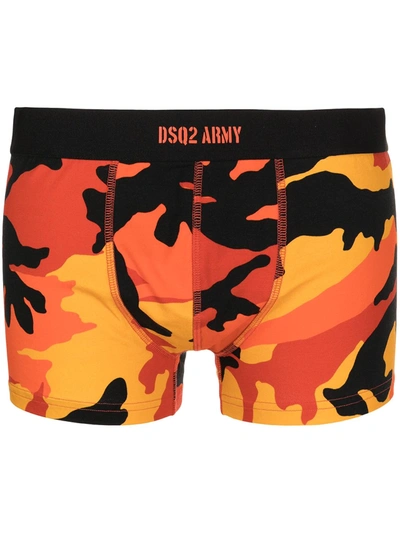 Dsquared2 Logo-print Waisband Boxers In Black
