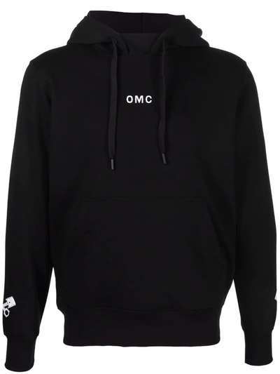 Omc Logo-print Pullover Hoodie In Black