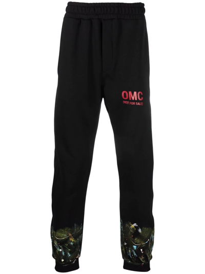Omc Logo-print Track Trousers In Black