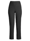 Eileen Fisher Stretch Crepe High-waisted Pants In Graphite