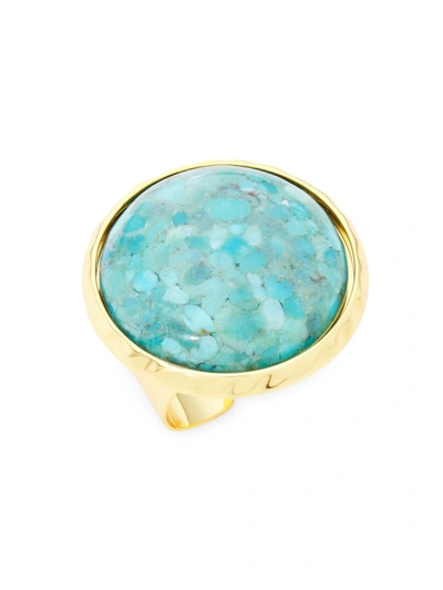 Nest Women's 22k Gold-plated & Turquoise Ring