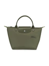 LONGCHAMP WOMEN'S SMALL LE PLIAGE GREEN TOP HANDLE BAG,400015038747