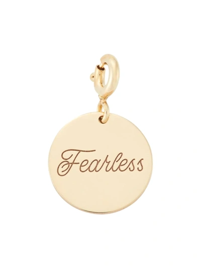 Zoë Chicco Women's 14k Yellow Gold 'fearless' Disc Charm