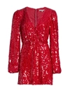 WAYF WOMEN'S CARRIE SEQUINED MINI DRESS,400015151840