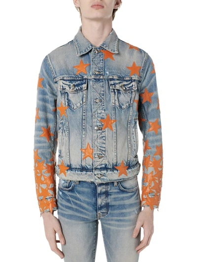 Amiri Blue Denim Chemist Star Trucker Jacket