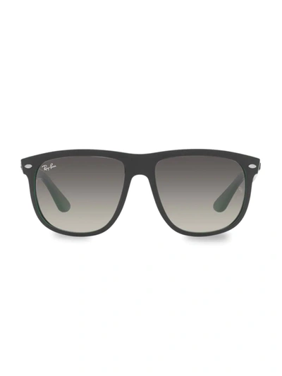 Ray Ban Rb4147 Boyfriend 56mm Square Sunglasses In Matte Black