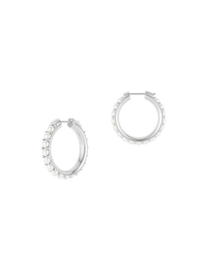 Spinelli Kilcollin Women's Sterling Silver & Akoya Hoops