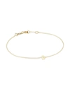 Saks Fifth Avenue 14k Yellow Gold Initial Charm Bracelet In Initial B