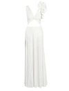 MAYGEL CORONEL WOMEN'S BLANCA RUFFLE MAXI DRESS,400015558136
