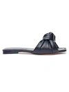 Santoni Freeze Knot Flat Slide Sandals In Black