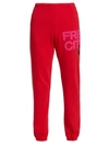 Freecity Logo Sweatpants In Red Light