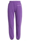 Marc Jacobs Cotton Logo Sweatpants In Purple Potion