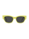 Celine 54mm Rectangular Sunglasses In Green
