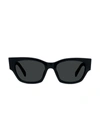 Celine Women's 54mm Rectangular Sunglasses In Black/gray Solid