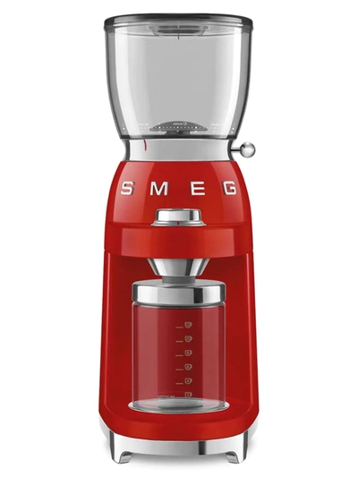 Smeg Coffee Grinder In Red