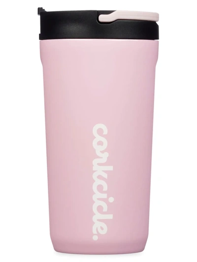 Corkcicle Kid's Cup With Lid & Straw In Quartz