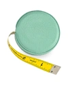 Graphic Image Leather Tape Measure In Taupe