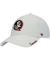 47 Brand Women's White Florida State Seminoles Miata Clean Up Logo Adjustable Hat In White