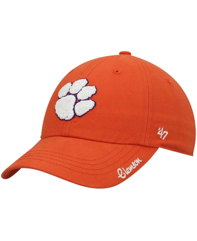47 Brand Women's Orange Clemson Tigers Miata Clean Up Logo Adjustable Hat