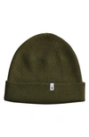 Nn07 Niko Cuff Beanie In 315 Dark Army