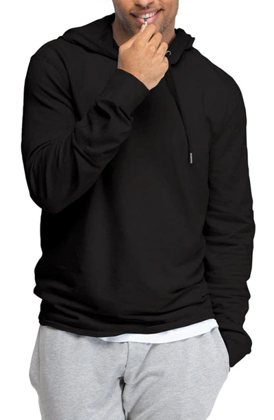 Swet Tailor Lightweight Swet Hoodie In Black