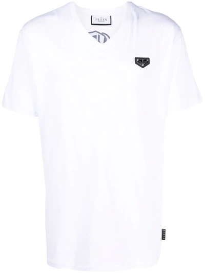 Philipp Plein No Limits Rhinestone-embellished T-shirt In 白色