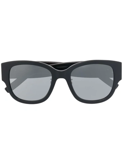 Saint Laurent Logo-plaque Oversize-frame Sunglasses
