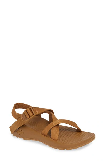 Chaco Z1 Classic Monochrome Sandal In Bone Brown Fabric