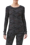 Michael Stars Juliet Camo Print Thermal Top In Oxide