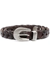 GOLDEN GOOSE GOLDEN GOOSE BELTS DARK BROWN