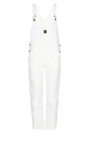 Washington Dee Cee Logo Patch Organic Cotton Dungarees In White