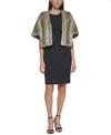 Eliza J Faux Fur Capelet In Grey