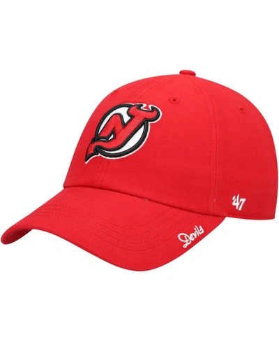 47 Brand Women's Red New Jersey Devils Team Miata Clean Up Adjustable Hat