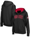 COLOSSEUM WOMEN'S BLACK OHIO STATE BUCKEYES ARCHED NAME FULL-ZIP HOODIE