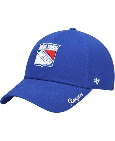 47 Brand Women's Blue New York Rangers Team Miata Clean Up Adjustable Hat