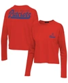 Junk Food Women's Red New England Patriots Pocket Thermal Long Sleeve T-shirt In Red