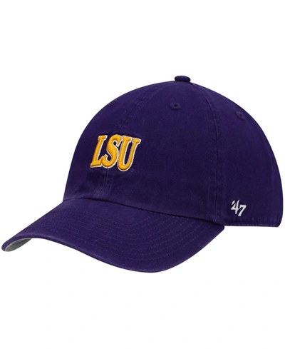 47 Brand Men's Purple Lsu Tigers Archie Script Clean Up Adjustable Hat